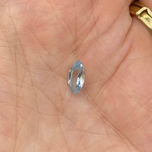 Loose marquise cut faceted genuine blue topaz stone 10 x 5mm